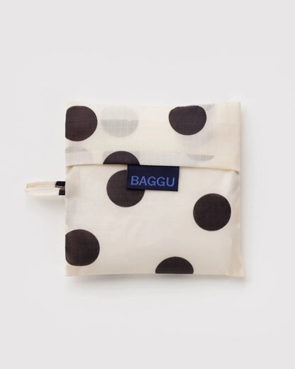 BAGGU Standard Baggu -Cream and Black Polka Dot kids outfit