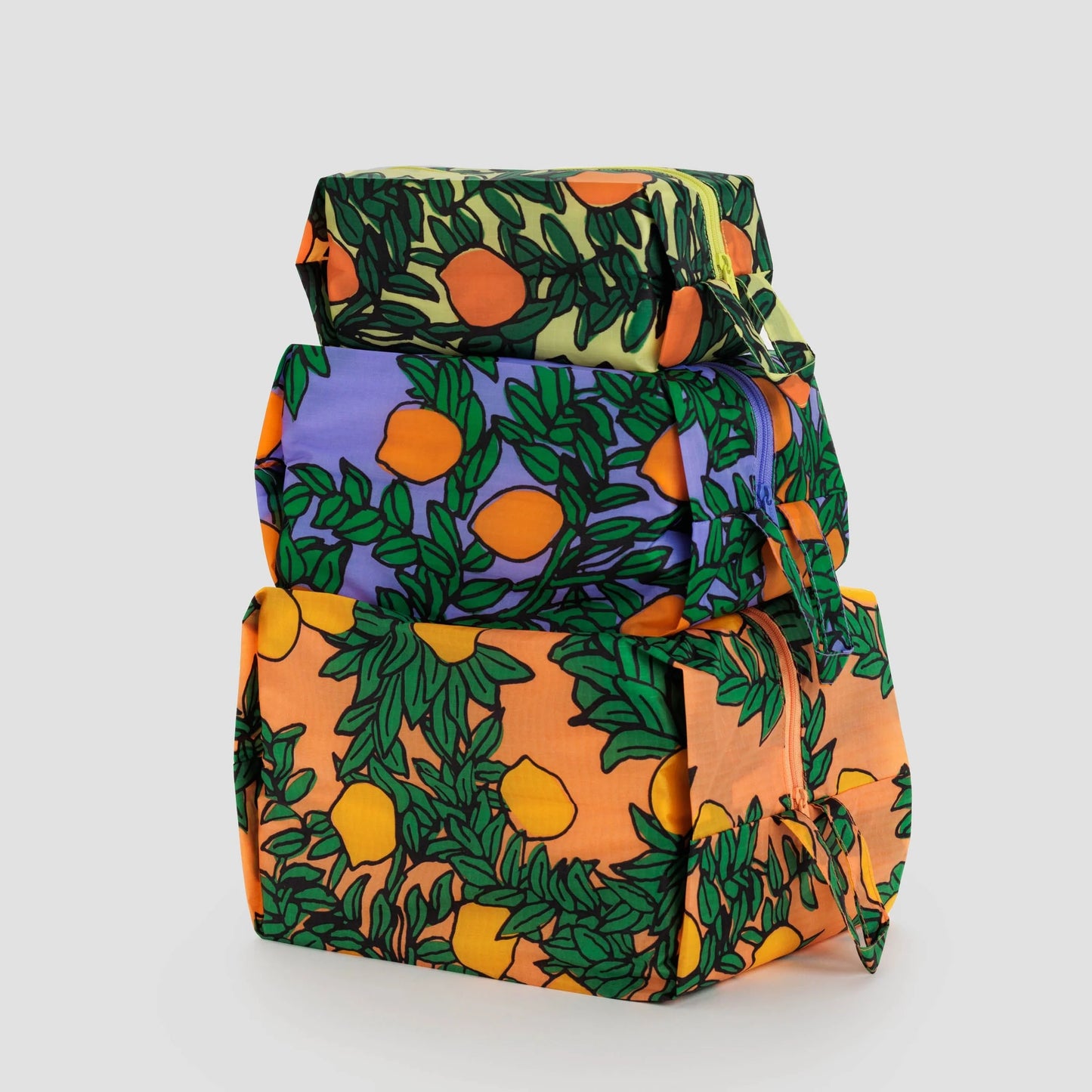 Baggu 3D Zip Set - Orange Tree - AT NOON STORE