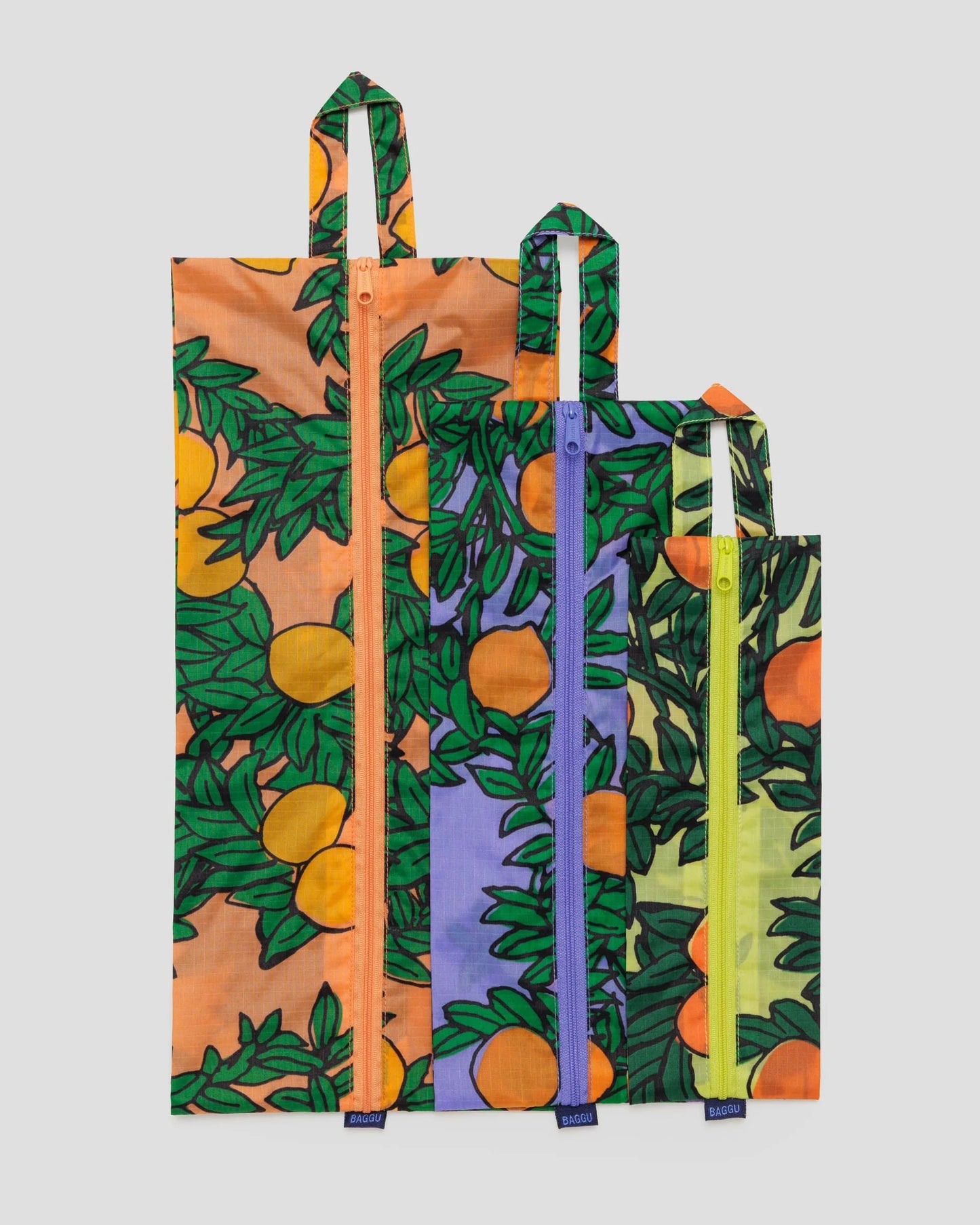 Baggu 3D Zip Set - Orange Tree - AT NOON STORE