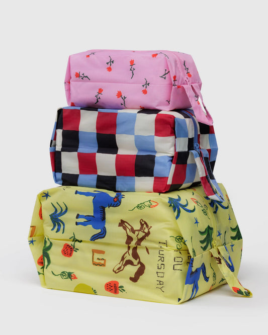 BAGGU 3D Zip Set - Painted Prairie - AT NOON STORE