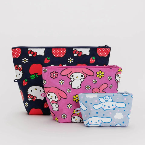 Baggu Go Pouch Set - Hello Kitty and Friends