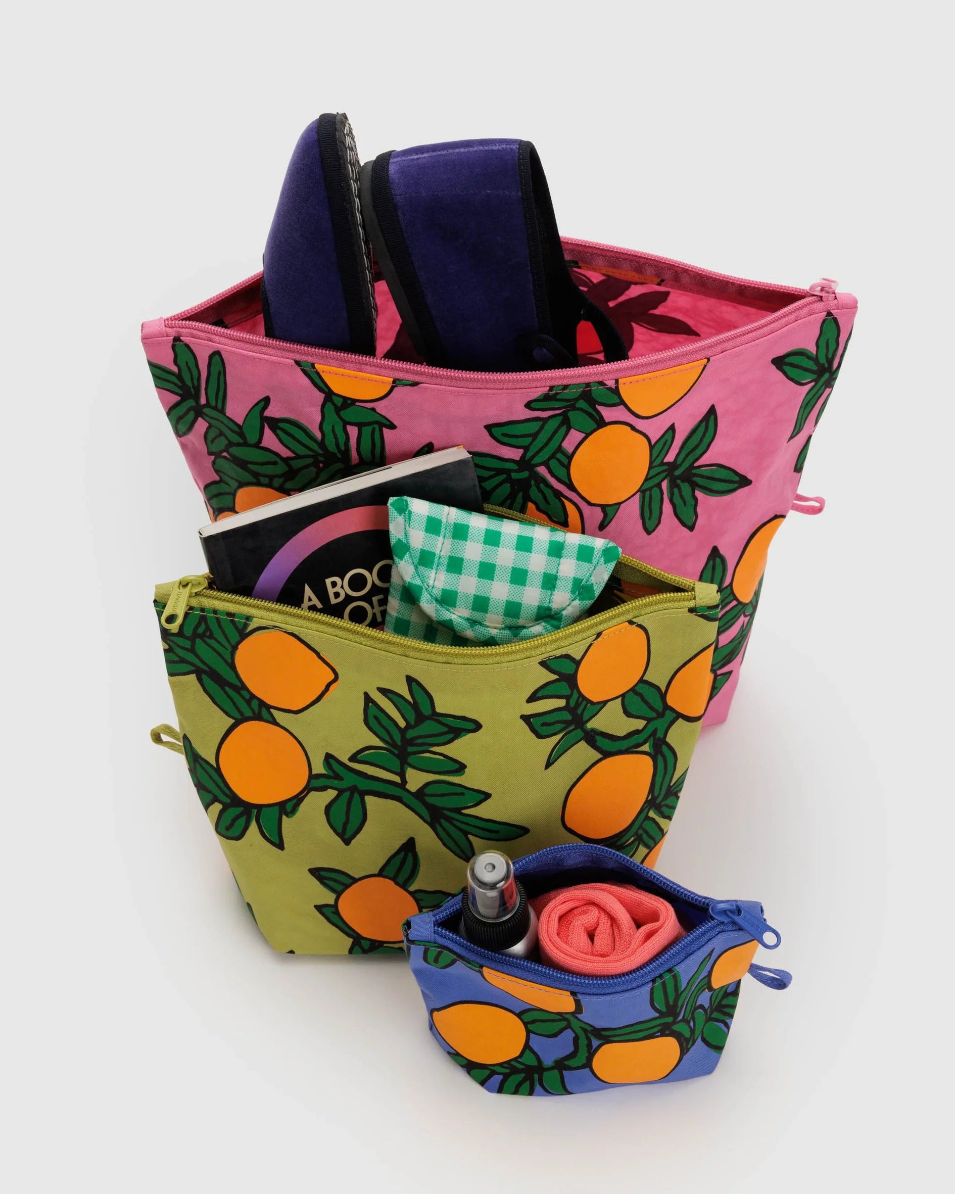 Baggu Go Pouch Set - Orange Tree - AT NOON STORE