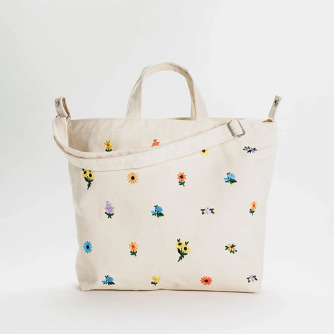 Baggu Horizontal Duck Bag -  Embroidered Ditsy Floral