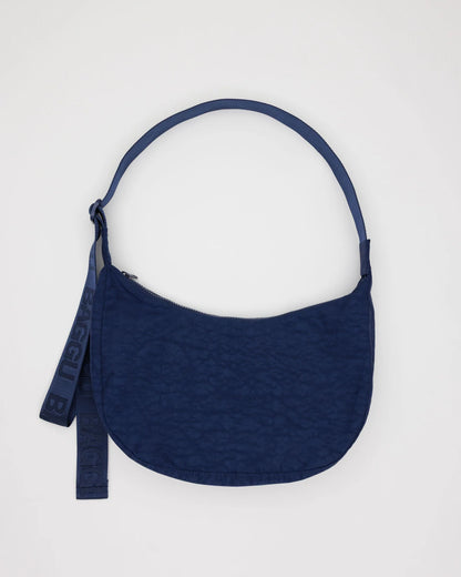 BAGGU Medium Nylon Crescent Bag  - Navy - AT NOON STORE