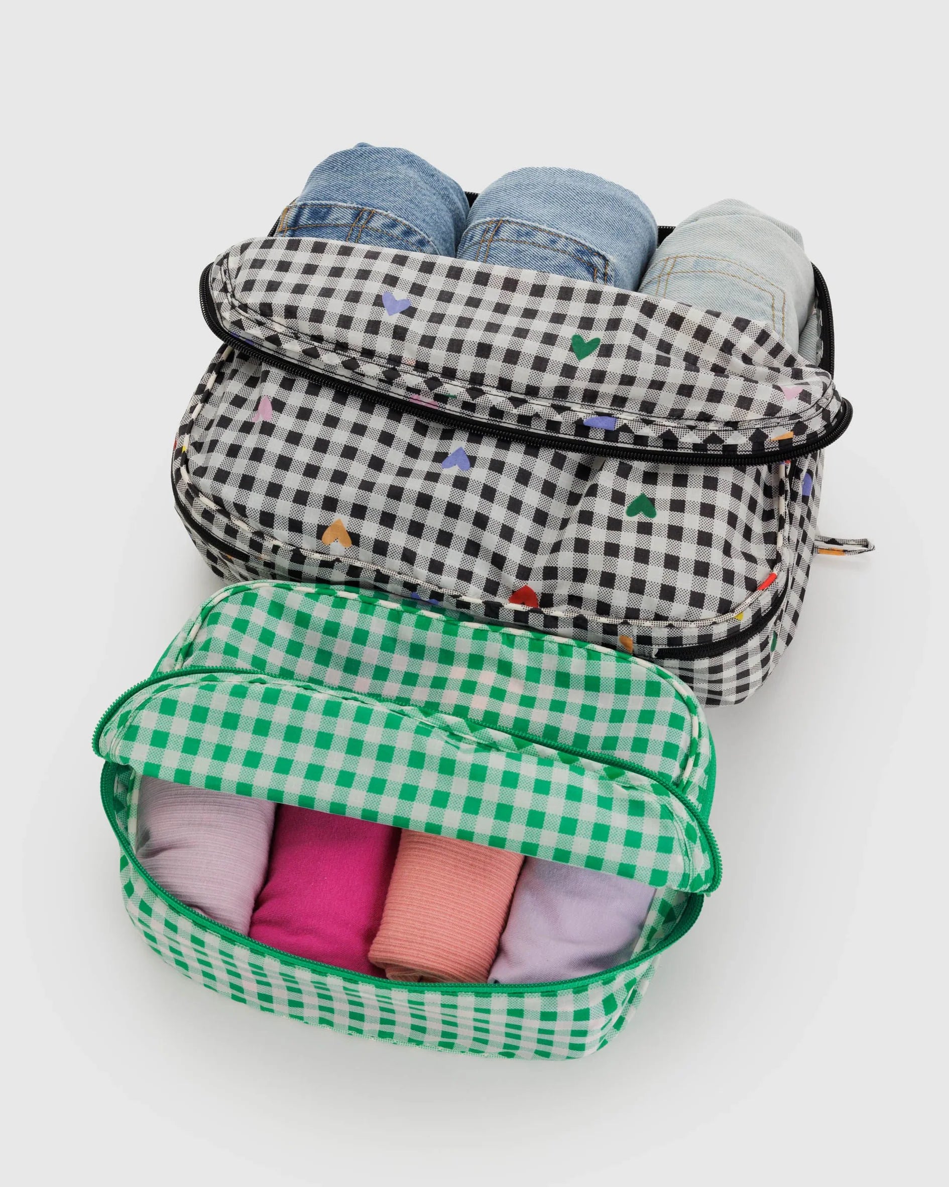 Baggu Packing Cube Set - Gingham - AT NOON STORE