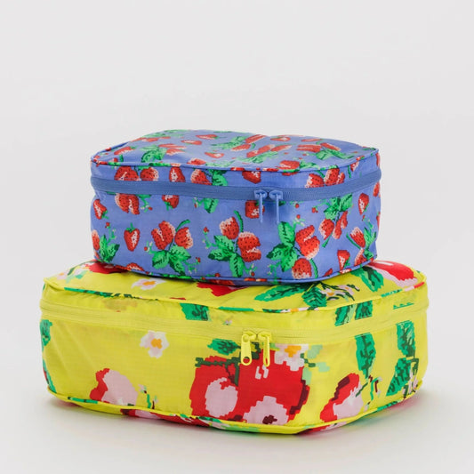 Baggu Packing Cube Set - Needlepoint Fruit - AT NOON STORE