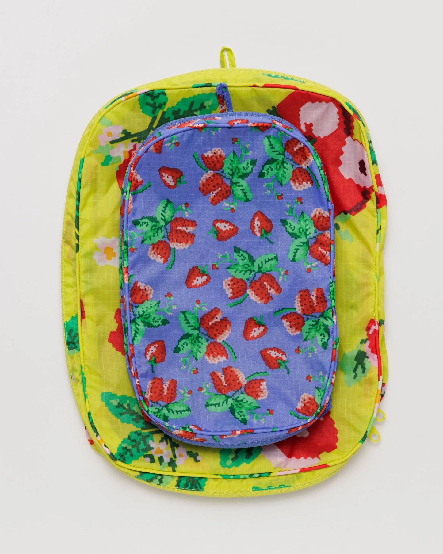 Baggu Packing Cube Set - Needlepoint Fruit - AT NOON STORE