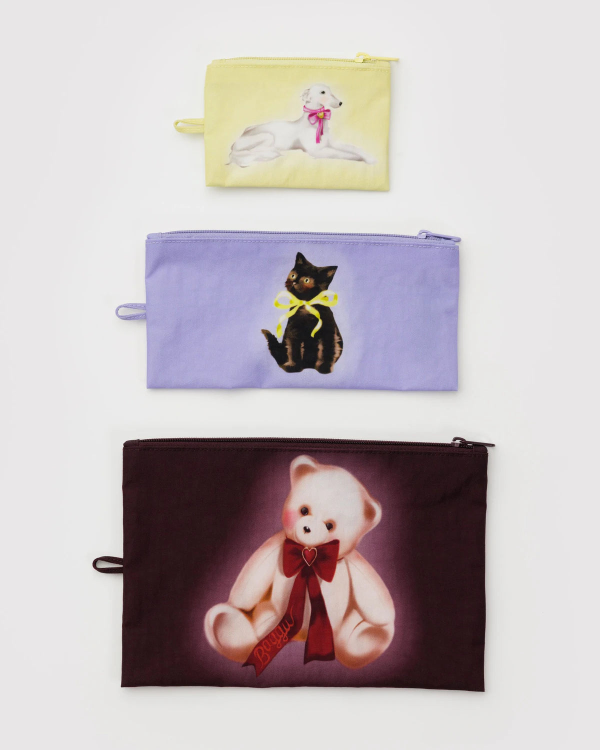 BAGGU Flat Pouch Set - Fancy Animals - AT NOON STORE