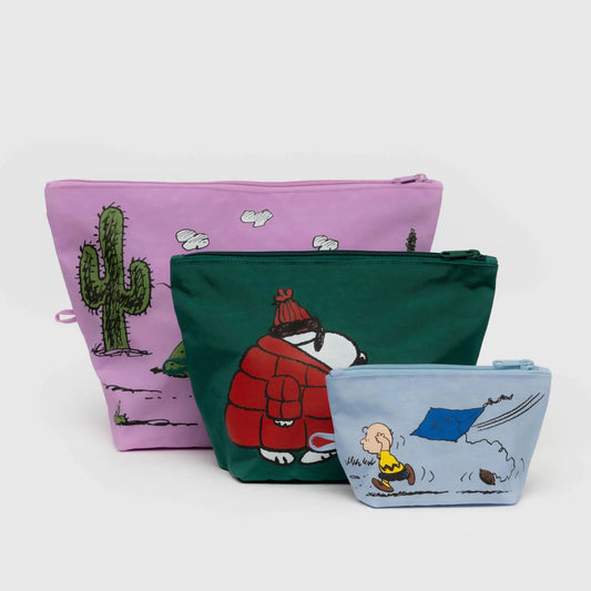 Baggu Go Pouch Set - Peanuts - AT NOON STORE