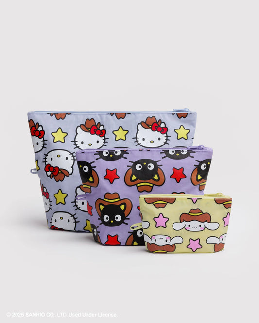 BAGGU Go Pouch Set - Hello Kitty & Friends Western - AT NOON STORE