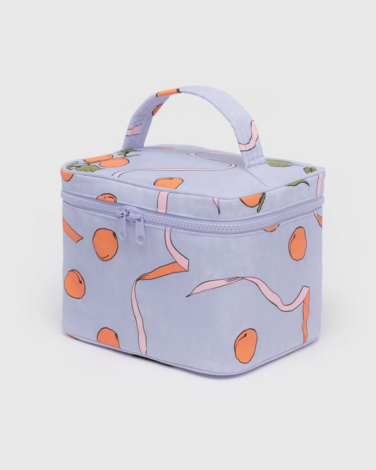 BAGGU Large Cosmetic Case - Apricots & Ribbons - AT NOON STORE