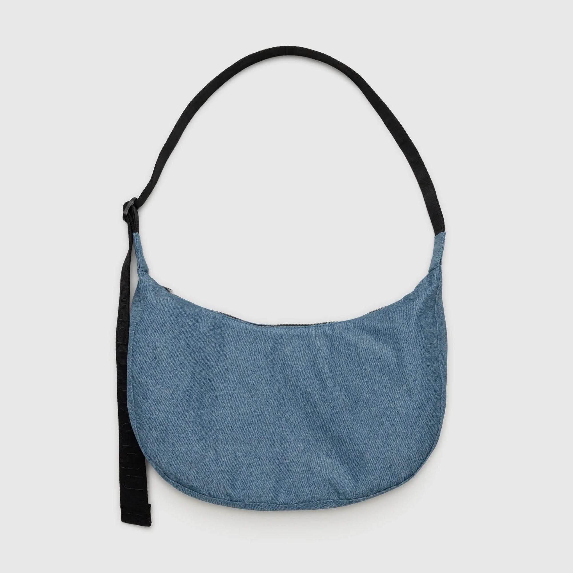 Baggu Medium Nylon Crescent Bag Digital Denim