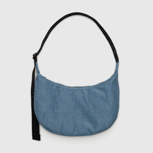 Baggu Medium Nylon Crescent Bag - Digital Denim