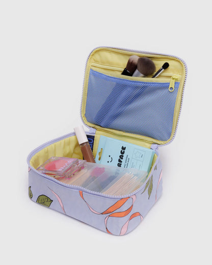 BAGGU Small Cosmetic Case - Apricots & Ribbons - AT NOON STORE