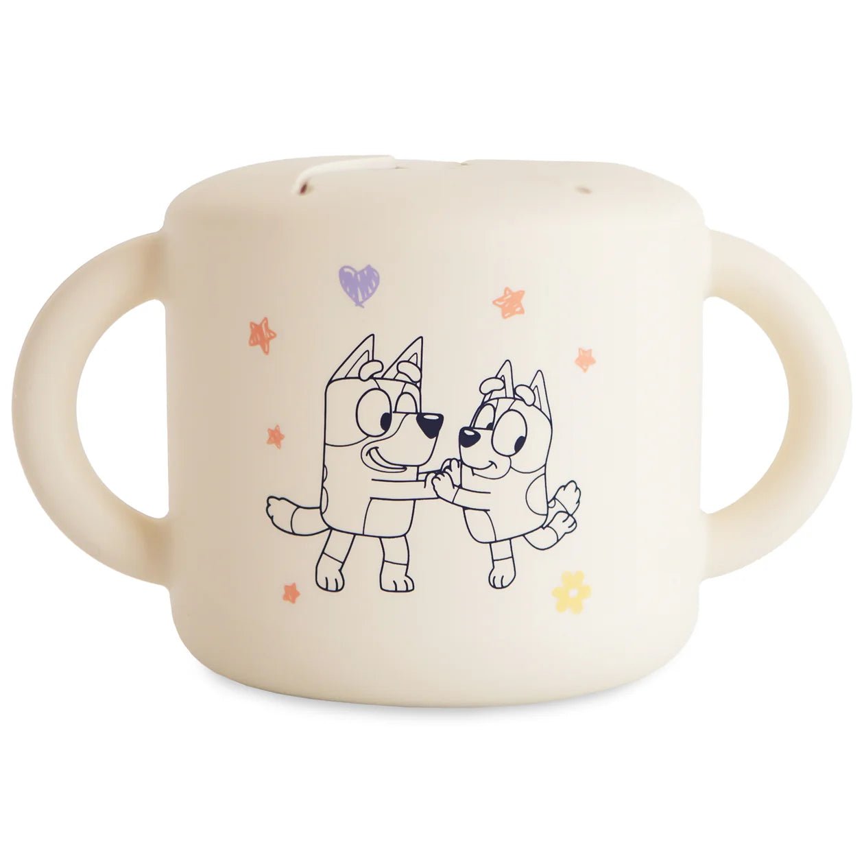 Bluey x Mushie Snack Cup - Bluey Ivory kids outfit