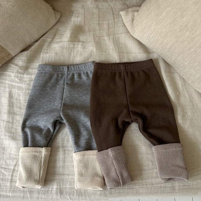 Baby Warm Sock Leggings (0-24m) - 2 Colors