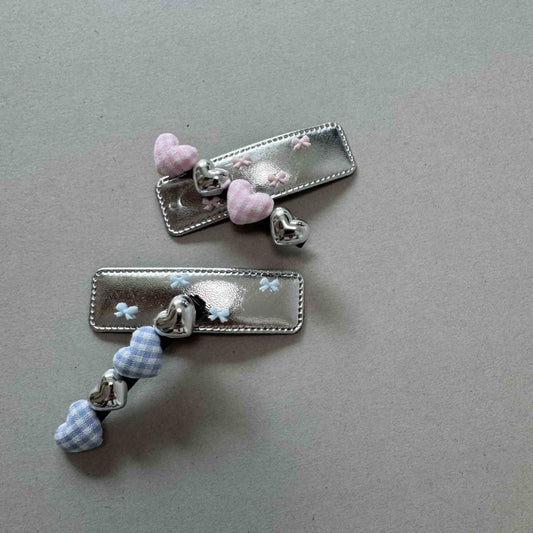 Toddler SS25 Heart Hair Clip Set (2PK )- 2 Colors - AT NOON STORE