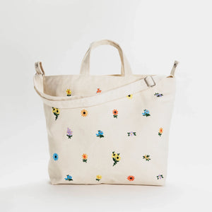 Baggu Horizontal Zip Duck Bag -  Embroidered Ditsy Floral