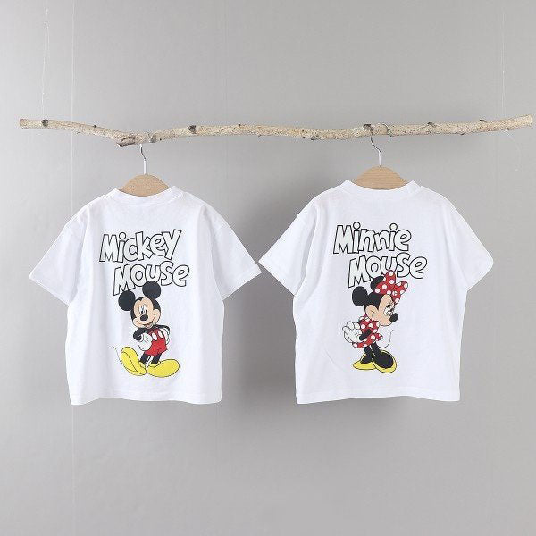 Family Mickey and Minnie Short Sleeve Top - 2 Colors kids outfit