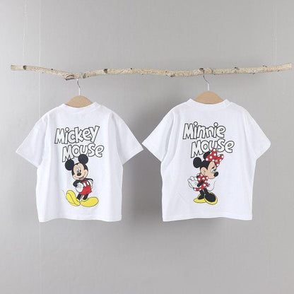 Family Mickey and Minnie Short Sleeve Top - 2 Colors kids outfit