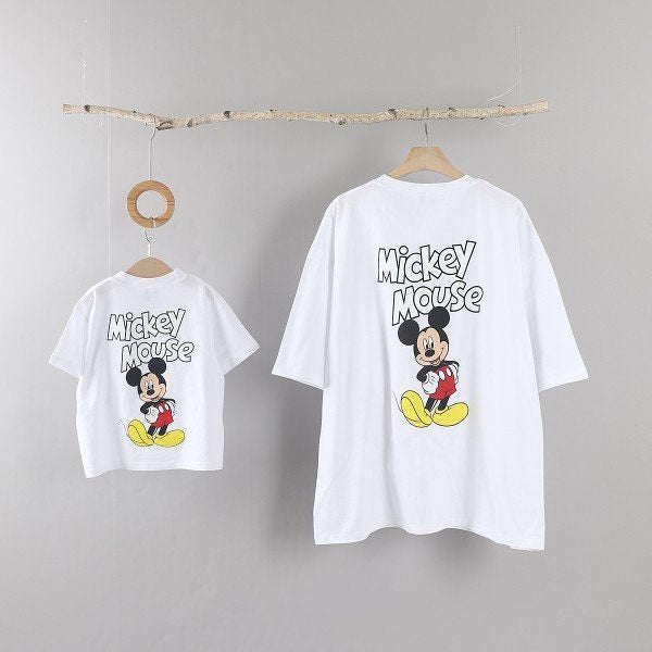 Family Mickey and Minnie Short Sleeve Top - 2 Colors kids outfit