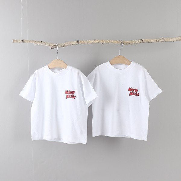 Family Mickey and Minnie Short Sleeve Top - 2 Colors kids outfit