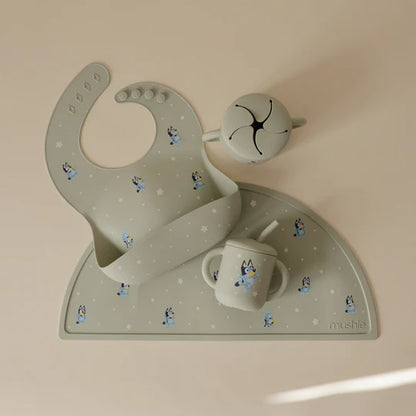 Bluey x Mushie Silicone Placemat - Bluey Sage