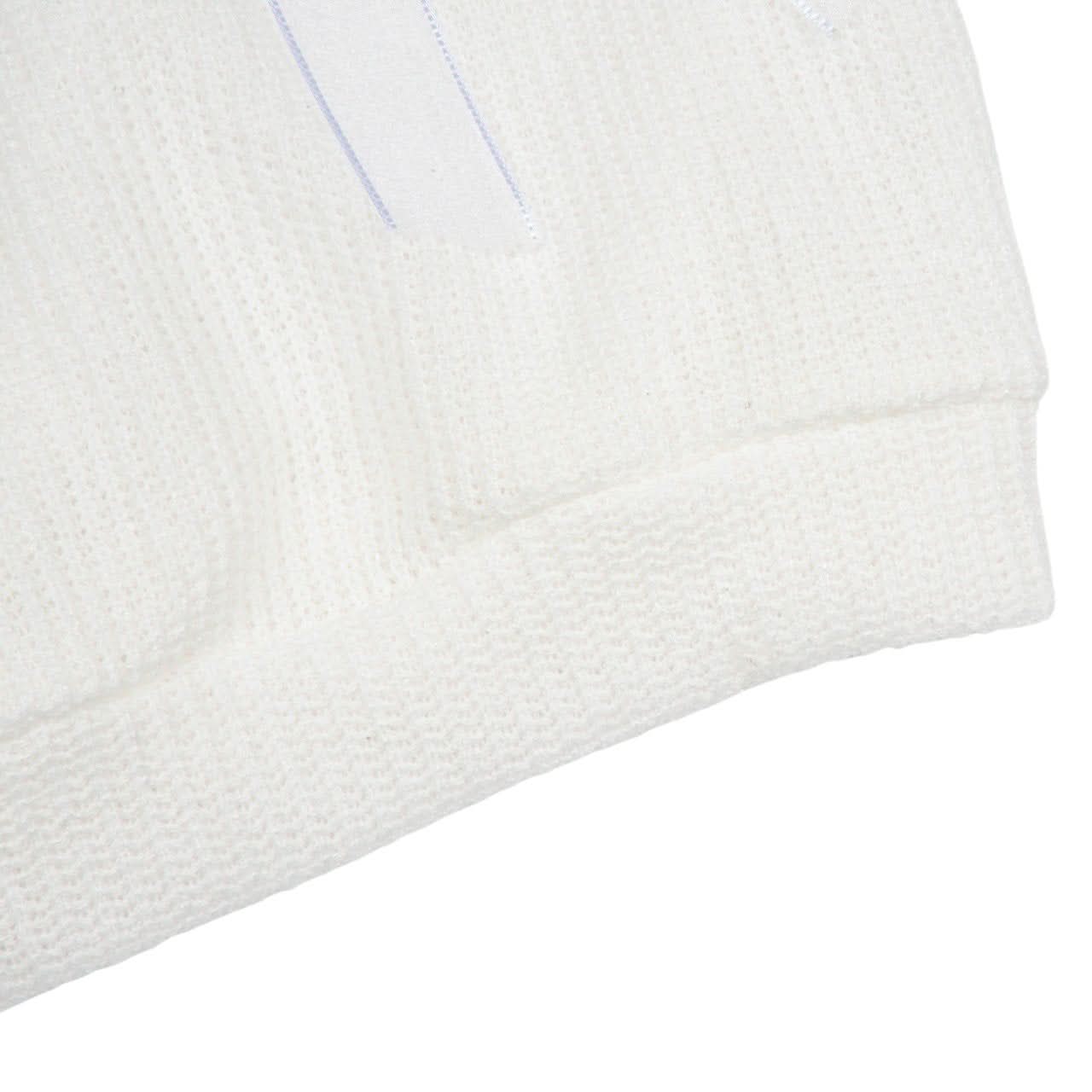 Girls Bow Detail Short Sleeve Summer Knit Top (3 - 6y) - Ivory kids outfit