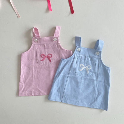 Girls Bow Kangaroo Pocket Skirtall (6 - 24m) kids outfit