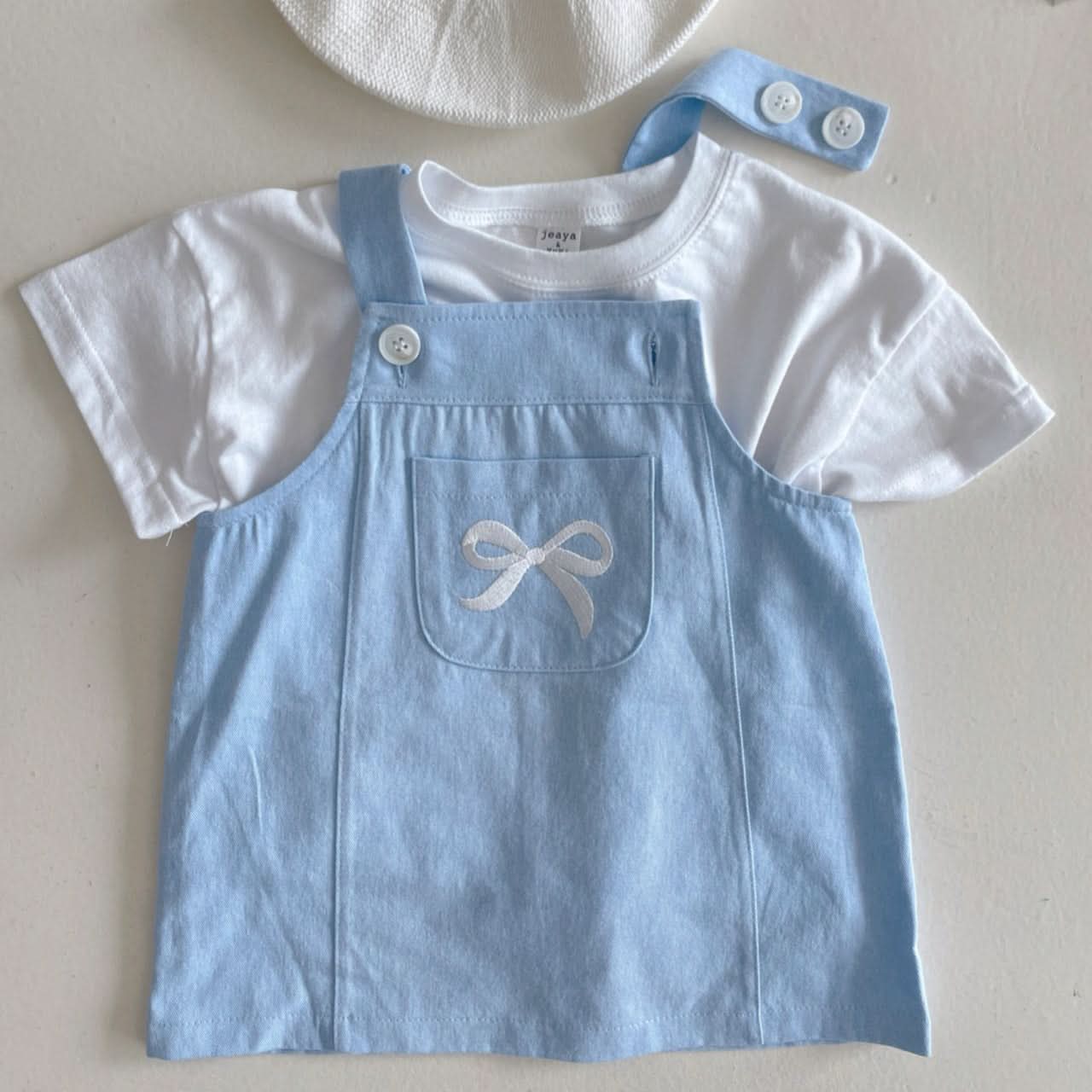 Girls Bow Kangaroo Pocket Skirtall (6 - 24m) kids outfit