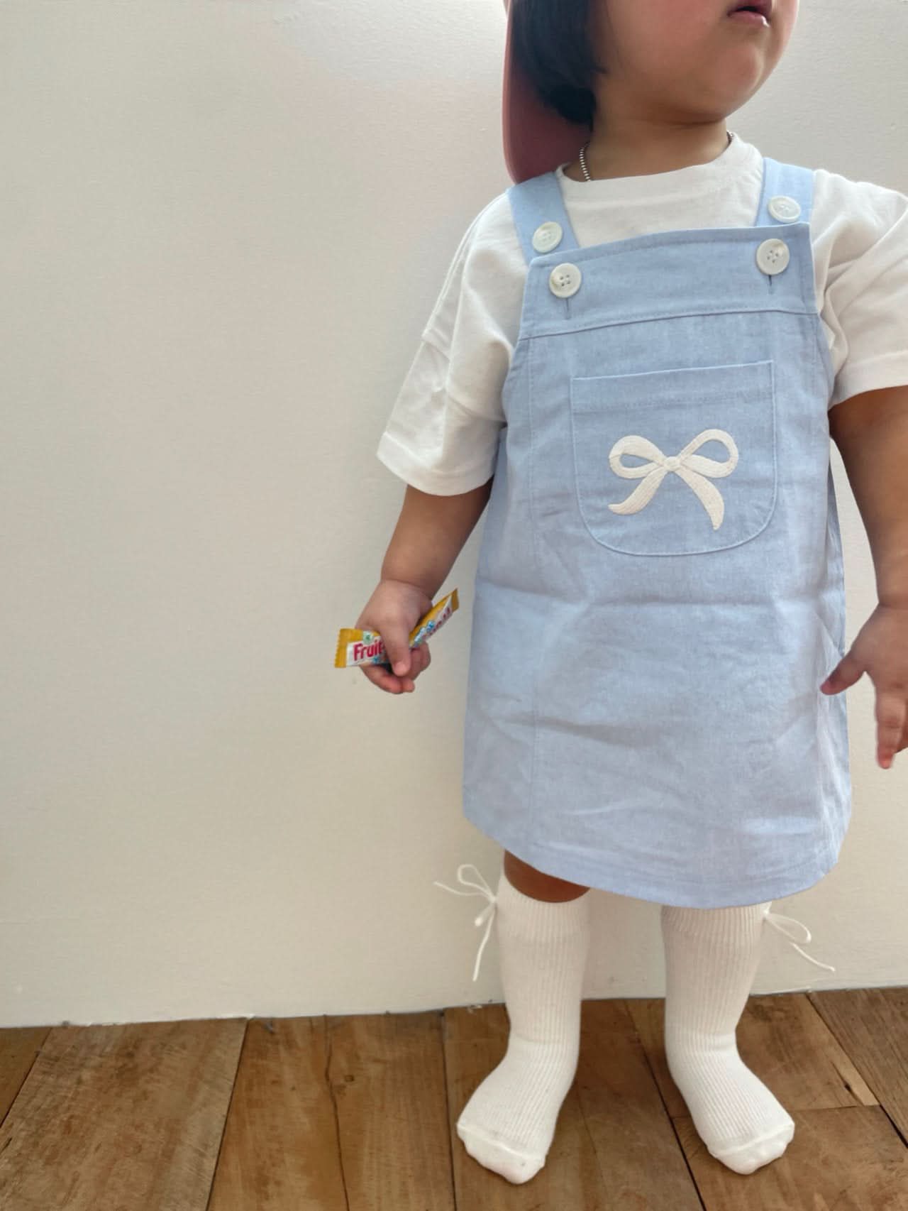 Girls Bow Kangaroo Pocket Skirtall (6 - 24m) kids outfit