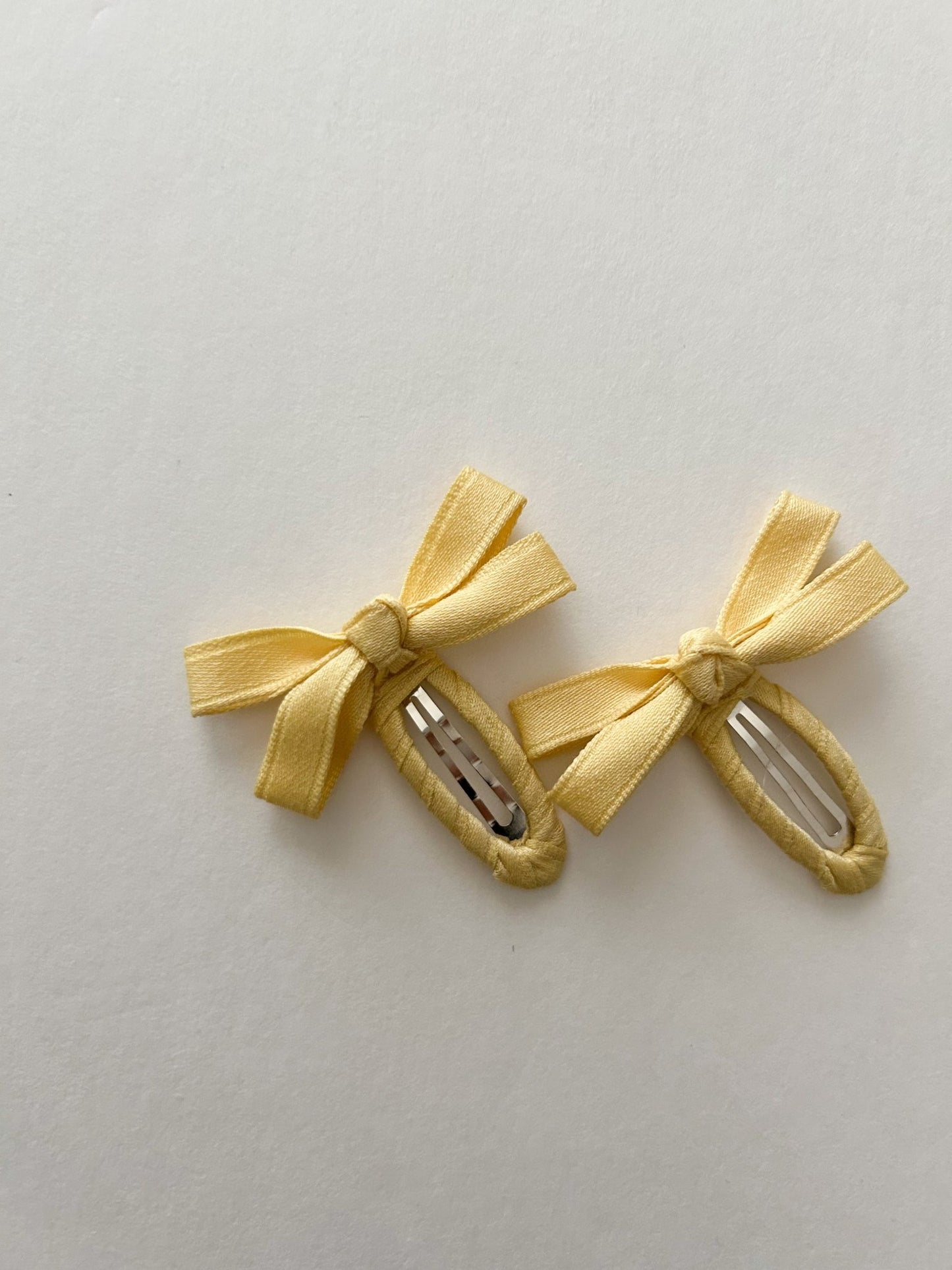 Girls Color Bow Snap Hair Clips (2pk) - 10 Colors kids outfit