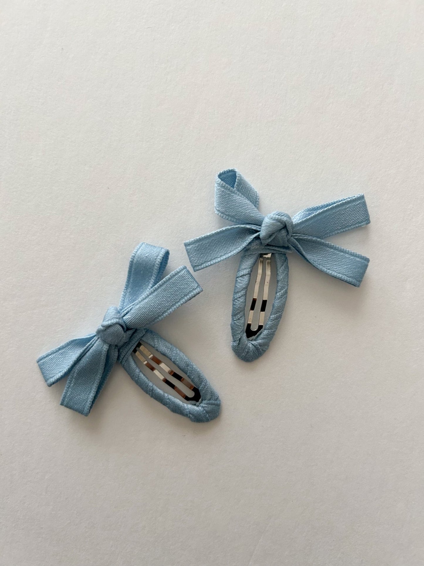 Girls Color Bow Snap Hair Clips (2pk) - 10 Colors kids outfit