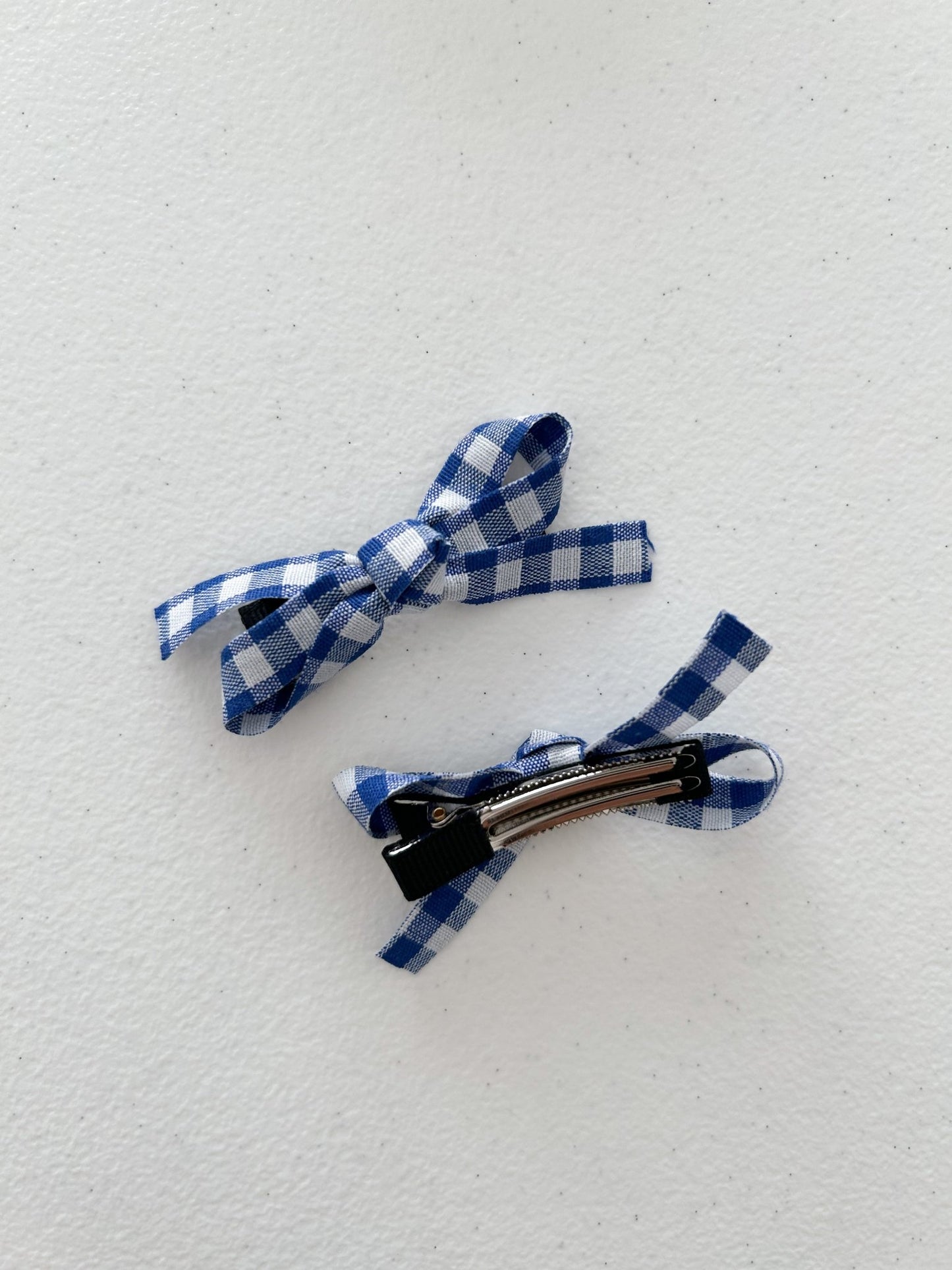 Girls Gingham Bow Snap Hair Clips (2pk) - 6 Colors kids outfit