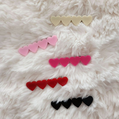 Girls Heart Hair Clip - 5 Colors kids outfit