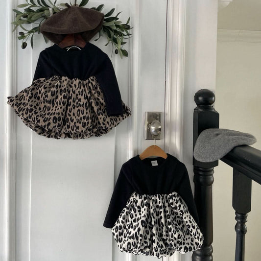 Girls Leopard Skirt Dress (6 - 24m) - 2 Colors kids outfit