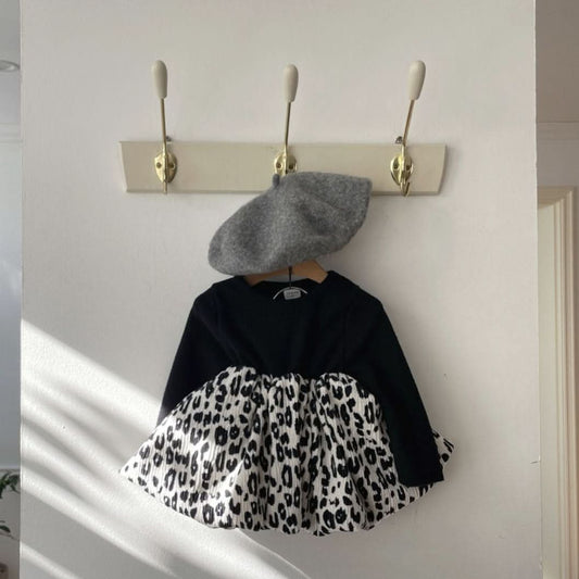 Girls Leopard Skirt Dress (6 - 24m) - 2 Colors kids outfit