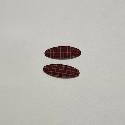 Girls Plaid Hair Clips (2pk) - 4 Colors kids outfit