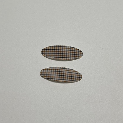 Girls Plaid Hair Clips (2pk) - 4 Colors kids outfit