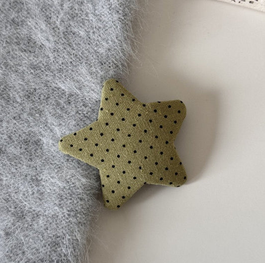 Girls Polka Dot Star Hair Clips (2pk) - 3 Colors kids outfit