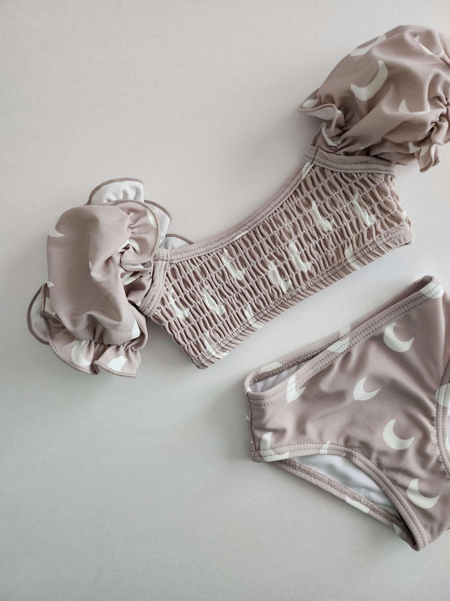 Girl's Sleeved Bikini | Moons (12 - 18m) kids outfit