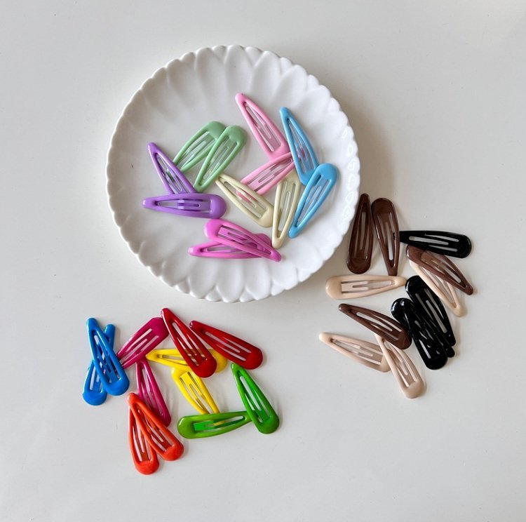 Girls Snap Clips (12pk) - Brown - AT NOON STORE