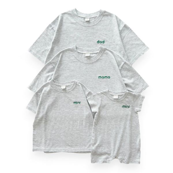 Adult Family Embroidery "dad" T-Shirt - 3 Colors
