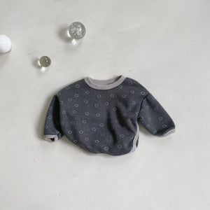 Baby BH Smile Print Sweatshirt (3-18m) - Gray