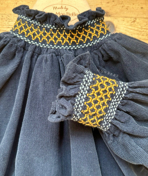 Girls Monbebe Embroidered Smocked Dress (1-6y) -2 Colors