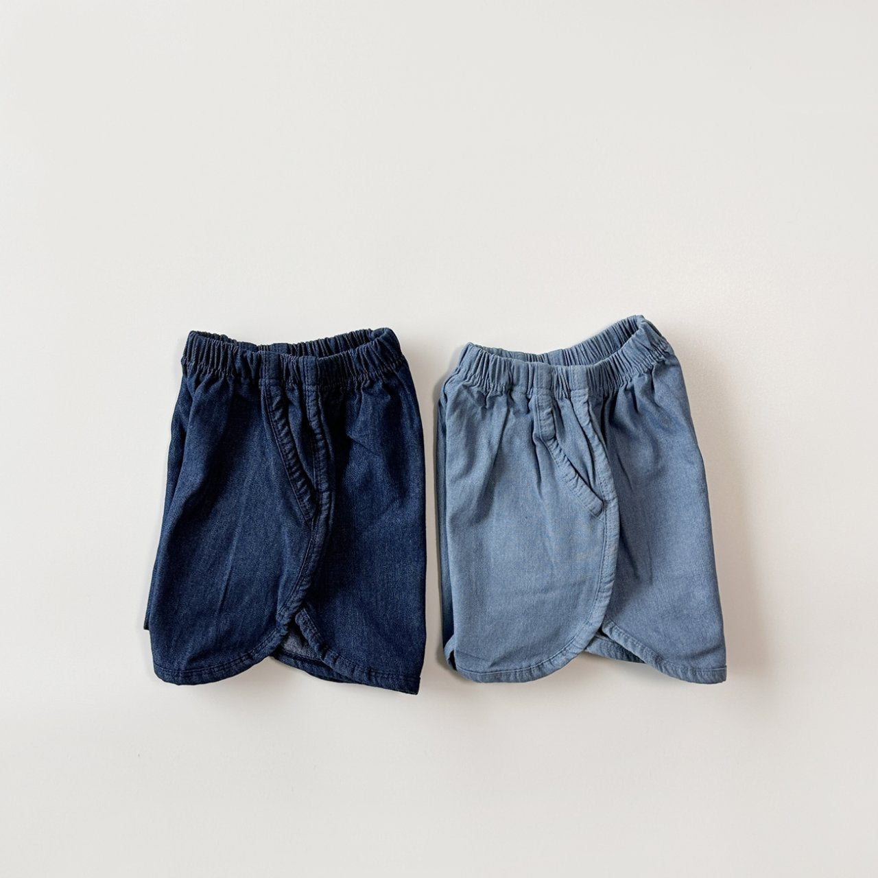 Toddler Dolphin Hem Denim Shorts  (2-5y) - 2 Colors - AT NOON STORE