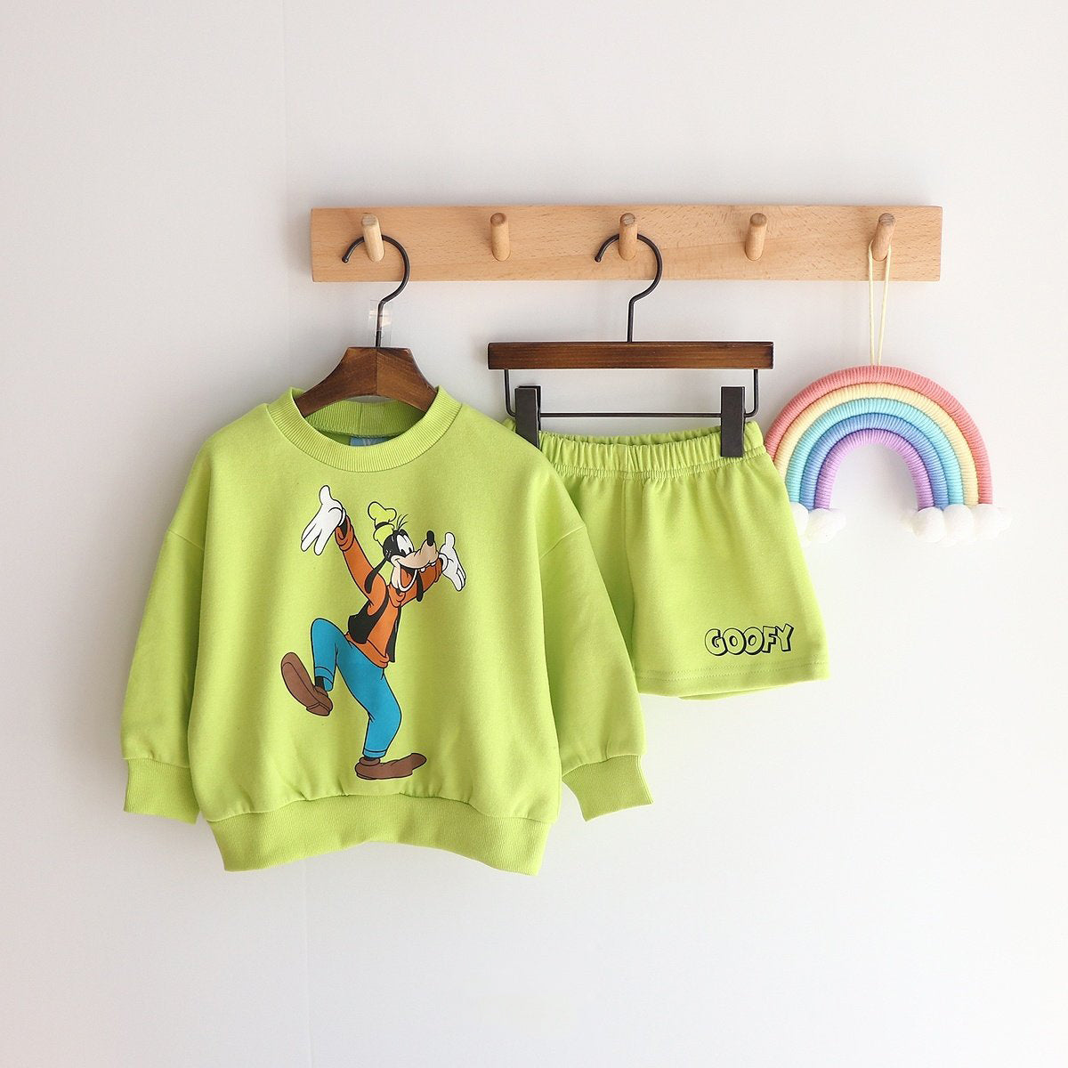 Toddler Disney Friends Sweatshirt and Shorts Set (2-7y) - 6 Colors - AT NOON STORE