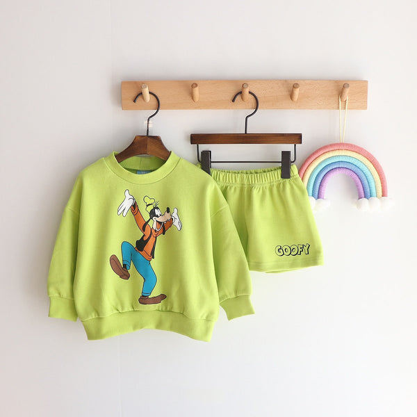 Toddler Disney Friends Sweatshirt and Shorts Set (2-7y) - 6 Colors