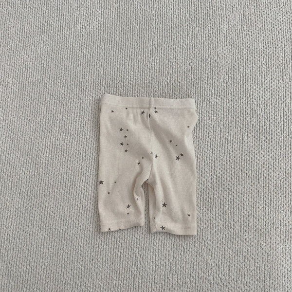 Toddler Star Print T-Shirt and Shorts Set (3-5y) - Cream - AT NOON STORE