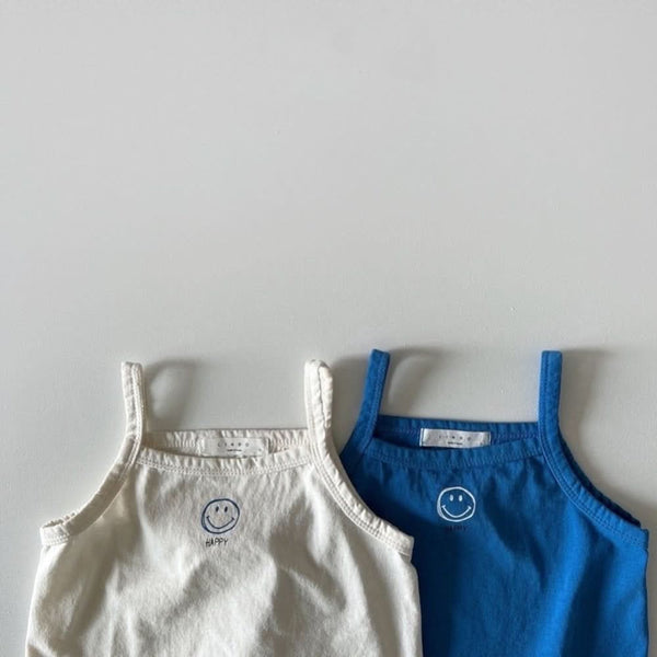 Toddler Happy Face Tank Top  (1-5y) - 2 Colors